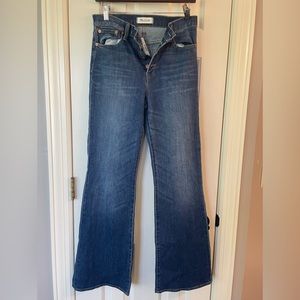 NWT Madewell Flea Market Flares 28s